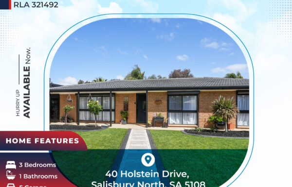 40 Holstein Drive Salisbury North, SA 5108